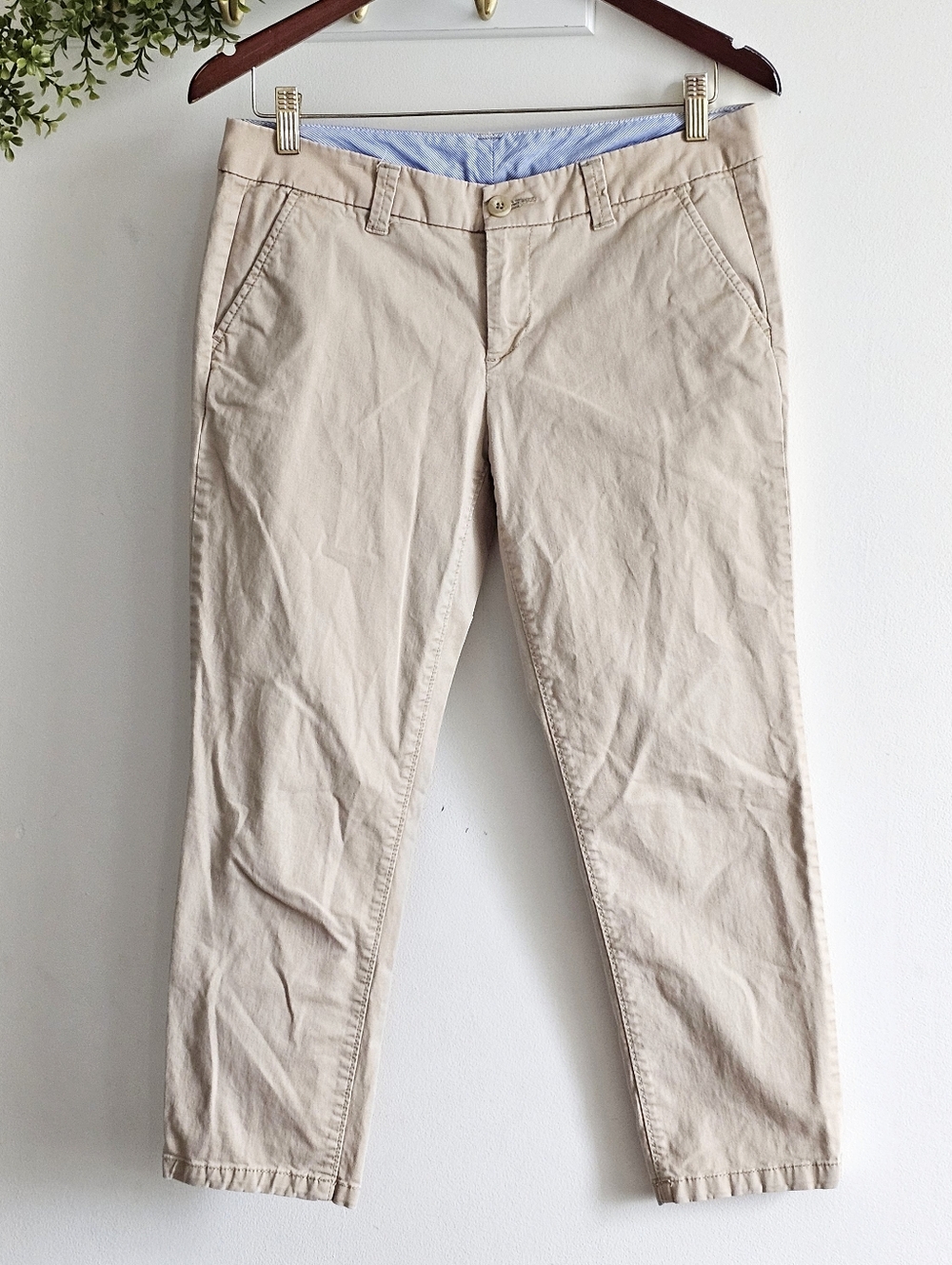 JCP  Boscotti Women’s Khaki Chino Ankle Dress Pants Size 6 Beige